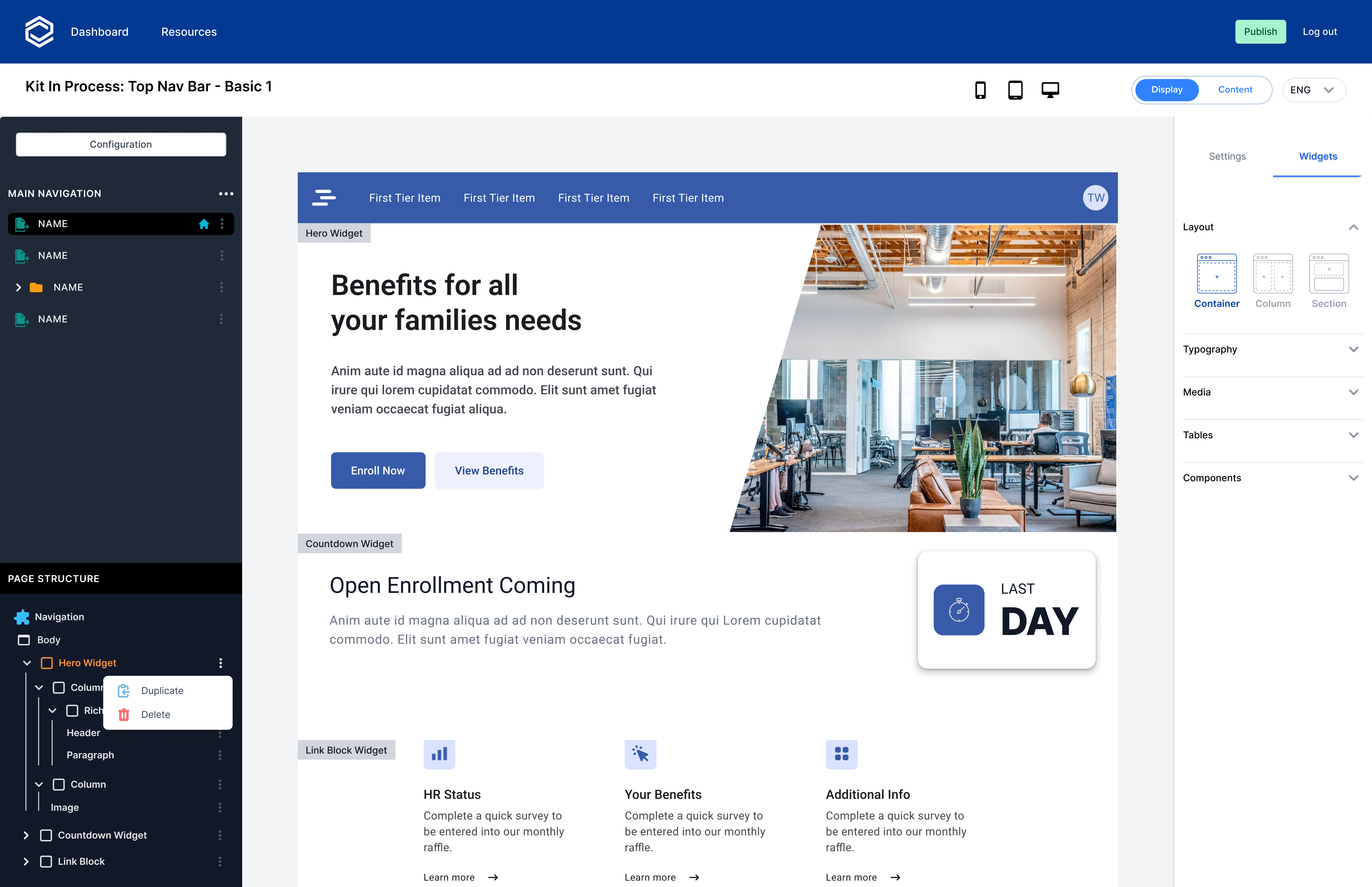 Benefits Destination Project main image